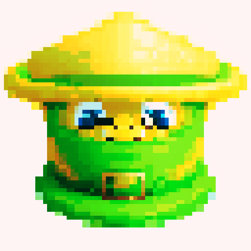 Leprechaun hat with gold dabloons in it