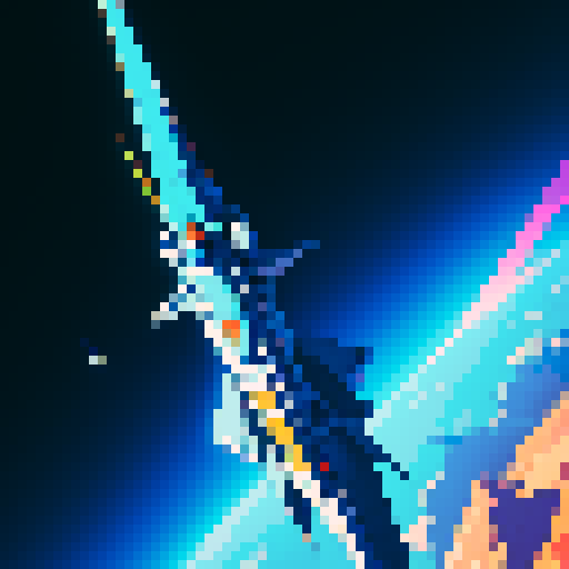 a pure 2d sprite for a space game. a top down view of a triangular spaceship all by itself ,style of the 80s. The spaceship should not have any shadows.