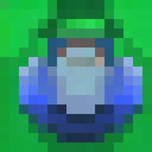 Blue bat with a sly wink, pixel art style, close-up portrait, adorable