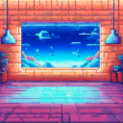 Futuristic spaceship interior