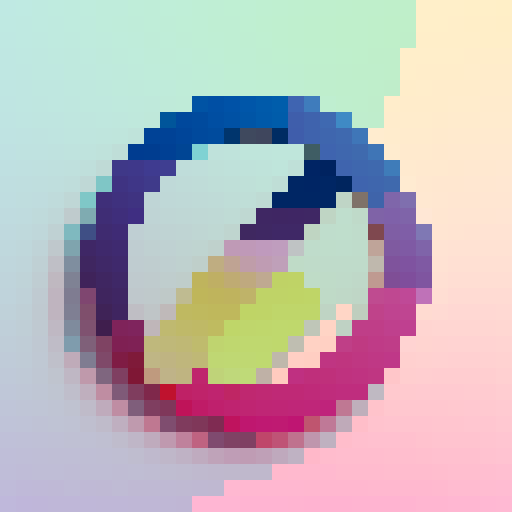 Circle badge with gradient file and gold rim