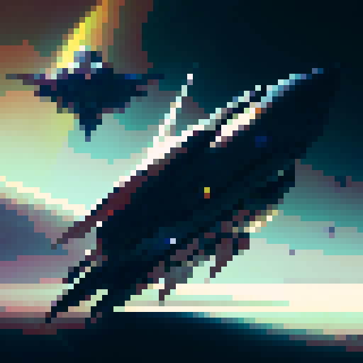 Small shuttle sized space ship