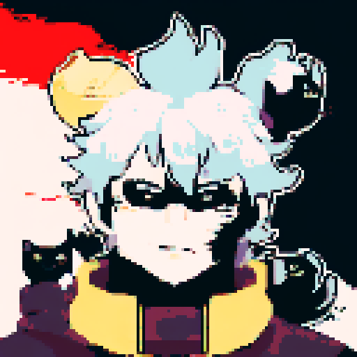 Hatake Kakashi with a black cat with yellow eyes in between towering, snowy mountains