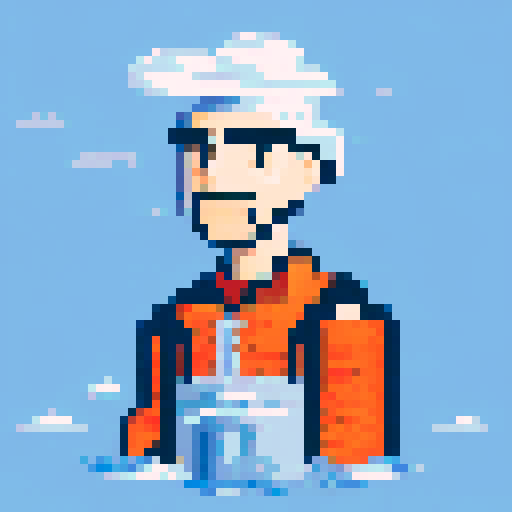 river and sky, blue sky, trees, horses