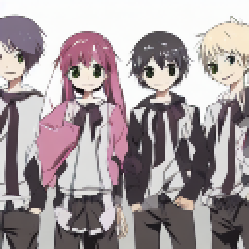 All Omori character standing together and enjoying time
