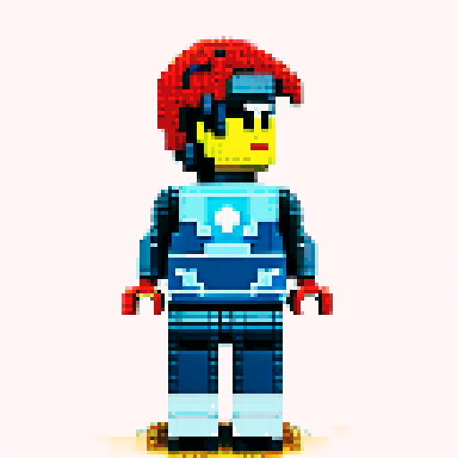 ironman lego pixel