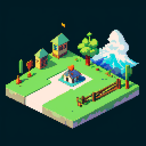 Isometric view of a simple camera.