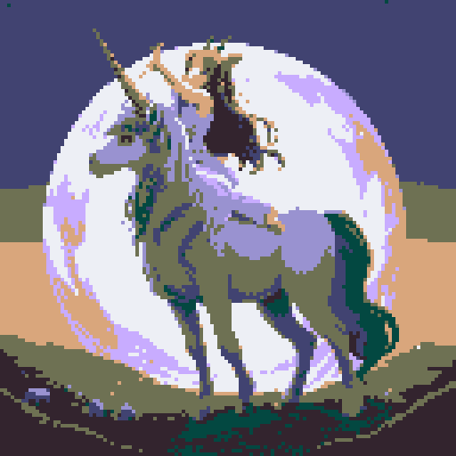 mystic druid wild faun-unicorn mythological woman, playful demeanor, forest guardian, full body, bathed in moonlight, animal-human hybrid