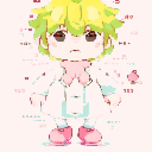cute pink mushroom friend, kawaii face, chubby, character portrait, close up, anime style, pixel art