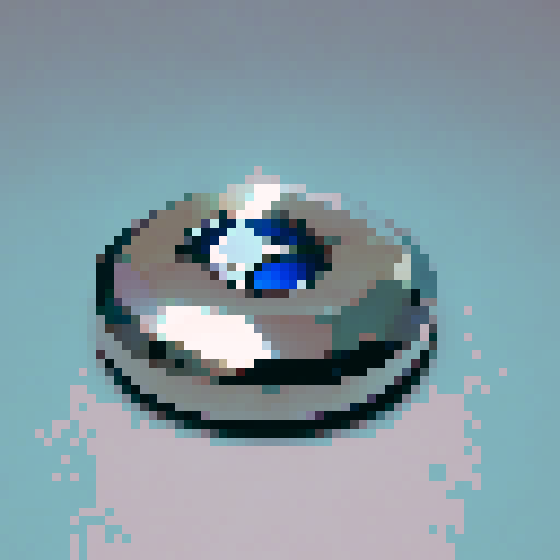 Keys to a rare BMW, made of polished silver, with a small colored BMW logo
