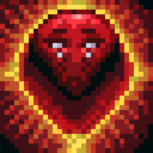 simple, red ruby gem, game icon, 32x32 pixel art, sRGB, skill art, close up, portrait