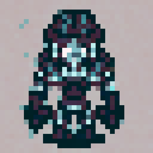 Skeleton character, black and gray colors