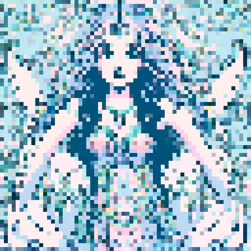 A mystical mermaid looking towards the viewr.