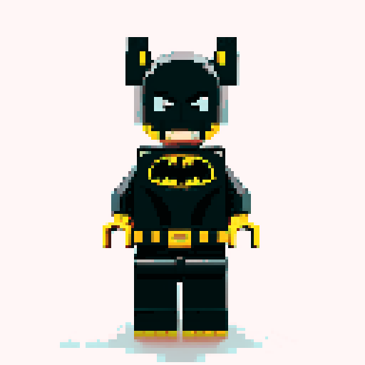 batman lego pixel
