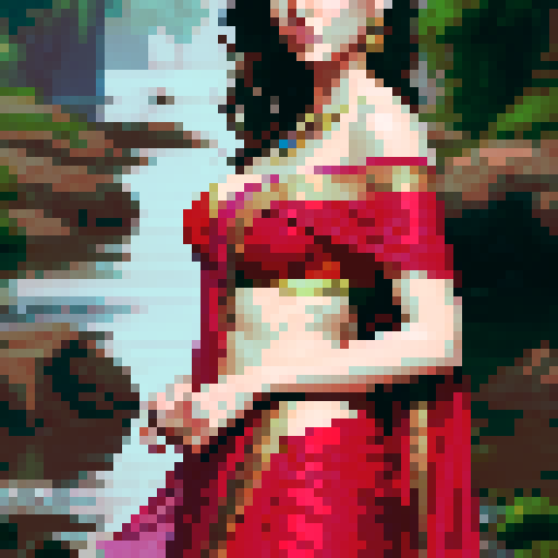 A woman standing in rain holding umbrella in the city 