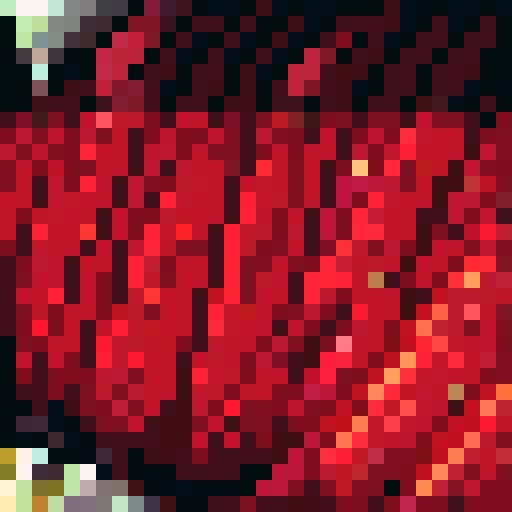 A Pixelart Texture displaying Ruby Texture