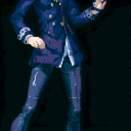 fullbody art of naoto from persona 4