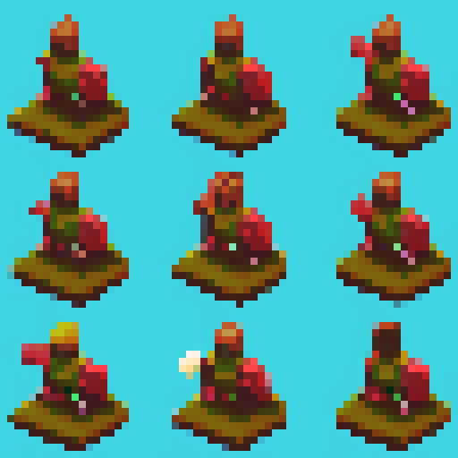 a knight jumping, spritesheet