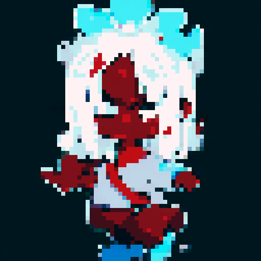 Hispanic man, confident expression, vibrant red background, intense gaze, heroic pose, full body, anime style, pixel art