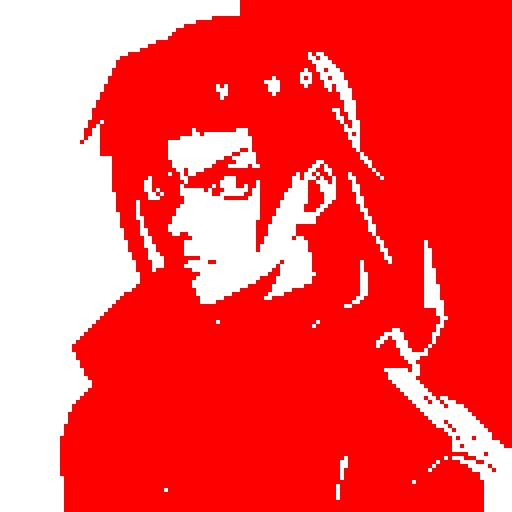 Cyberpunk hacker, anime style