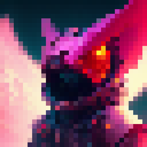 "Create a sleek, cyberpunk-inspired gamer logo featuring a bold red and black color scheme, with a futuristic tinted effect that pops off the screen."