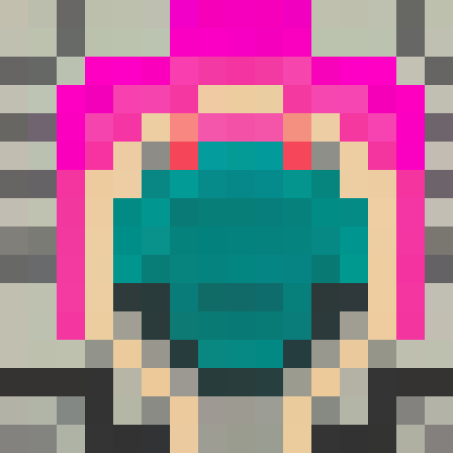 Sakura tree, pixel art, game icon, close up, vibrant pink blossoms, delicate branches, 16x16, portrait