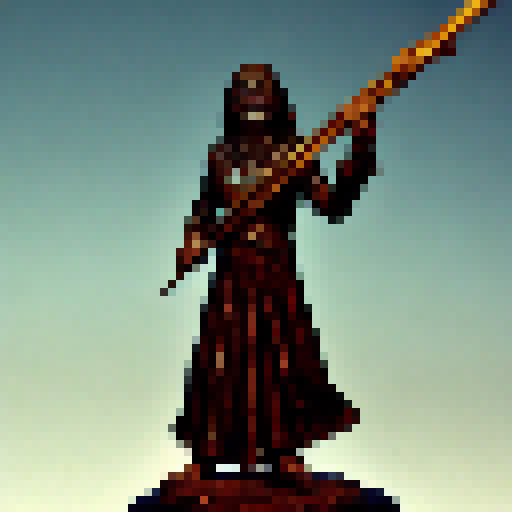 Cthulu cultist holding a spear