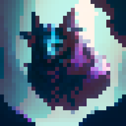 Fantasy hero sprite with a black outline