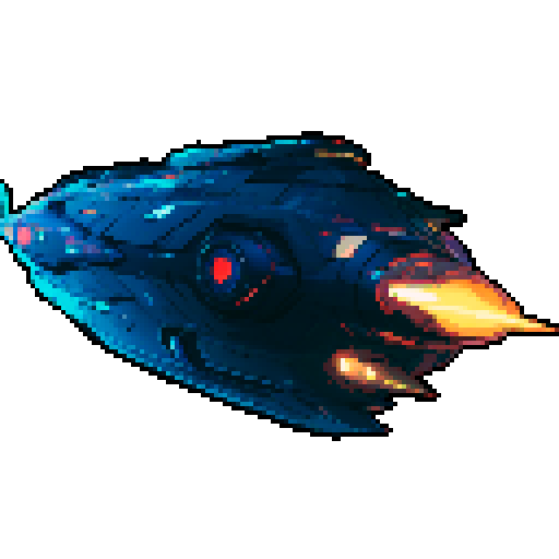 futuristic spaceship, topview, sleek and streamlined, hovering mid-air, pixelated sRGB aesthetic, retro-futuristic buttons, neon-lit control panel