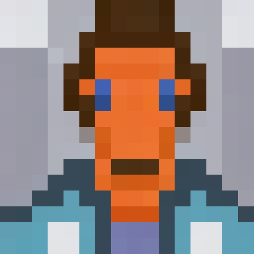 Pixel portrait of a school boy, about 10 years old, focused on the head. He needs to wear a cap.