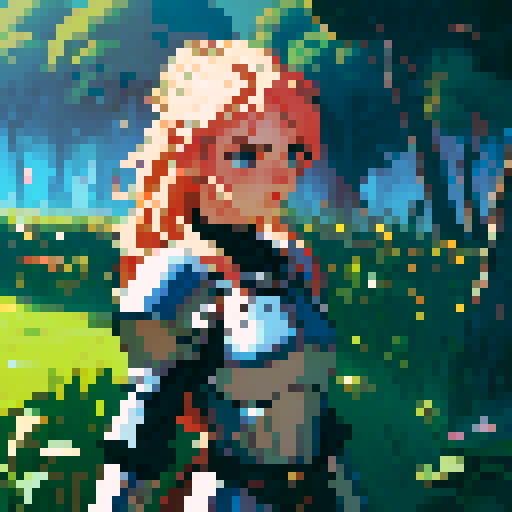 Top down knight character 