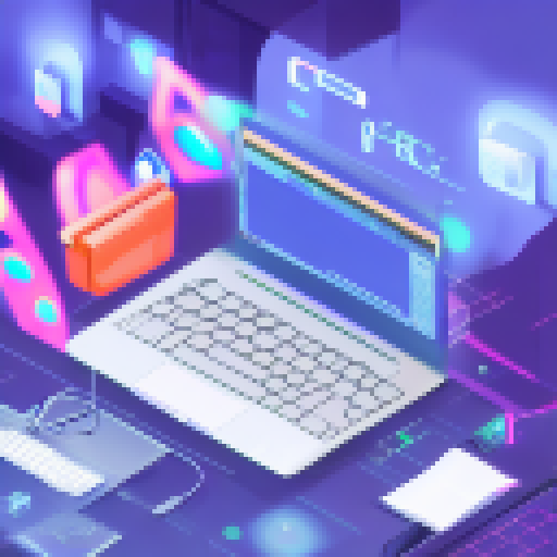 Person with spiky hair typing on colorful keyboard with a glowing screen showing a Python webpage with clickable elements, all rendered in a detailed watercolor art style with intentional brush strokes and vibrant colors, in 4k resolution, inspired by anime.