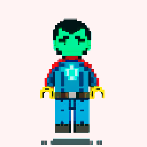 Captain America lego pixel