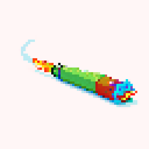weed joint, pixel art, sRGB, vibrant colors, thick smoke, glowing ember, hazy atmosphere, detailed textures, retro aesthetic