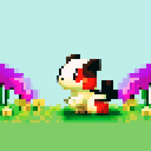 use the style of pixel art, where each pixel is the same size and in a 8-bit format. Using this format, create a picture some tall grass with a zoom filter. it should look like how a pokemon appears when you encounter one in the pokemon franchise. in this image, you can see a pokemon card sticking out of the grass. add lots of sparkles and shiny spots pooping out of the grass and around the area. the art should be sleek and simple and it should have a white background