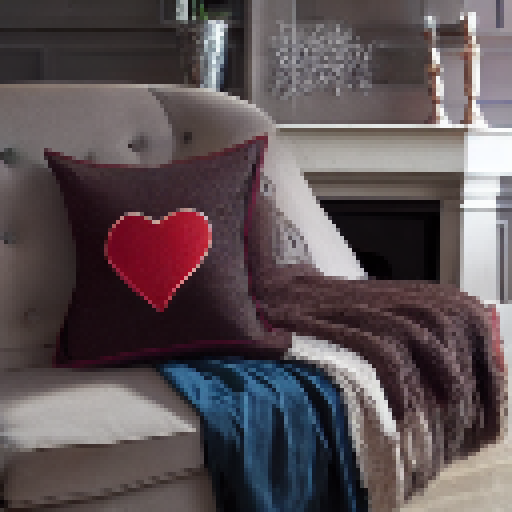 "Doe-eyed tuxedo cat perched on heart-shaped pillows, surrounded by floating love letters, framed by a bright red heart border with 'SHADOW' on the bottom, all in a Fantasy RPG style."