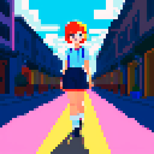 A cute girl with short hair brings bright sunshine.