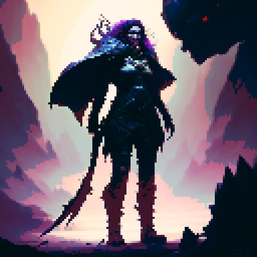 female barbarian, tall, menacing, full body, intense glare, angry, large axe, tribal clothing, Action Pose, Imposing stance, fantasy RPG