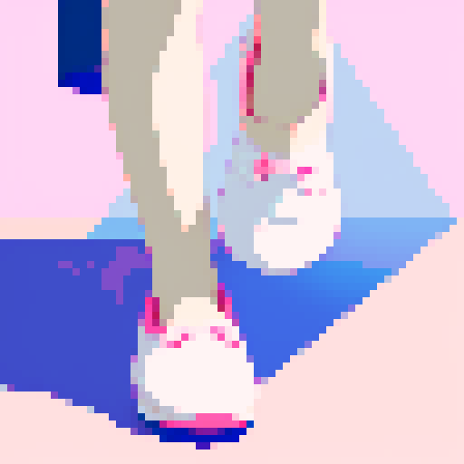 Anime girl feet closeup