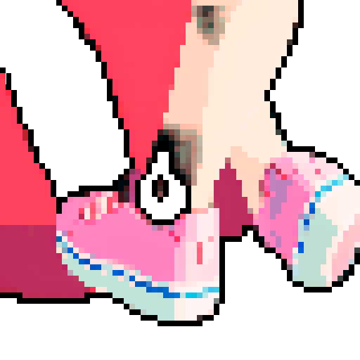 Anime girl soles closeup