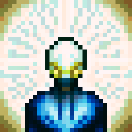 headband, pixelated game icon, skill art, close up, portrait, vibrant colors, intricate details, shiny texture, bold lines