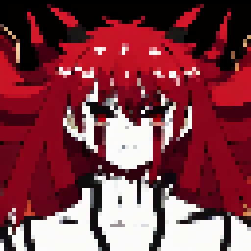 demon slayer, anime style, red and black colors