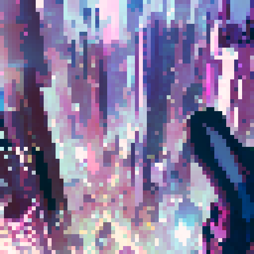 Cute anime giantess wreaks havoc on a bustling metropolis, her towering figure looming over skyscrapers with a playful yet devastating grin.