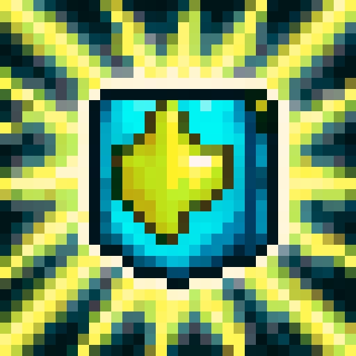 Economic icon, minimal style, game icon, 32x32 pixel art, close up, sharp lines, bold colors, financial graph, upward trend, dollar sign, meticulous detailing, shiny gold coins, calculator. casual