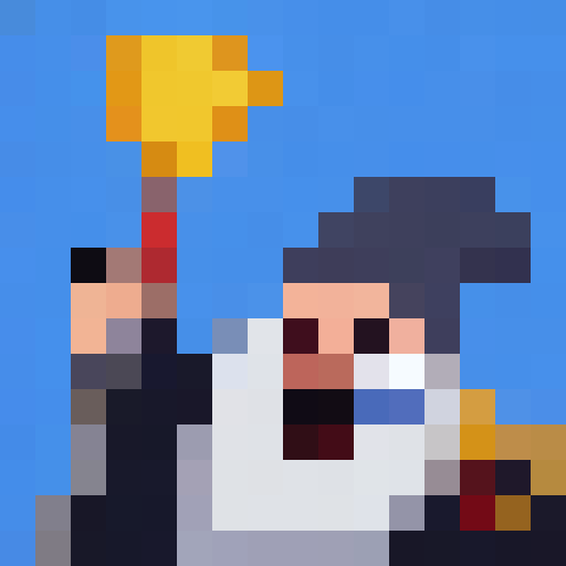 quirky AI assistant, Professor Catalyst, who has white hair, blue eyes, glasses, and wears a labcoat over his collar shirt and tie
