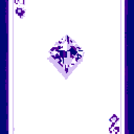 Create a purple amethyst gem in the center of the card