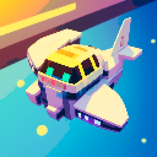 Futuristic flying vehicle in the shape of a cat from a top down view