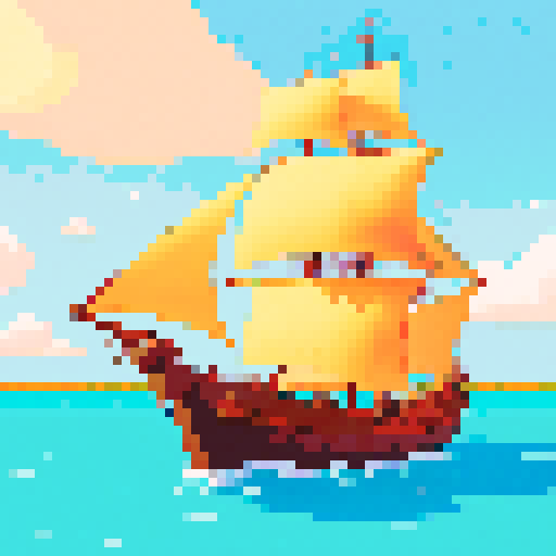 16th century carrack sailing the sea during sunny weather