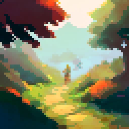 a wooden signpost standing in the dirt raod, sun rise from the horizon, warm the land, casting a shadow of the sign, all depicted in a realistic, oil painting style.