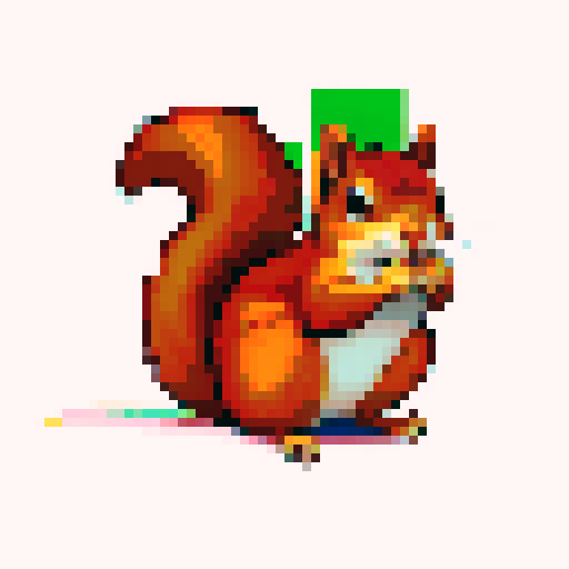 red coloured squirrel